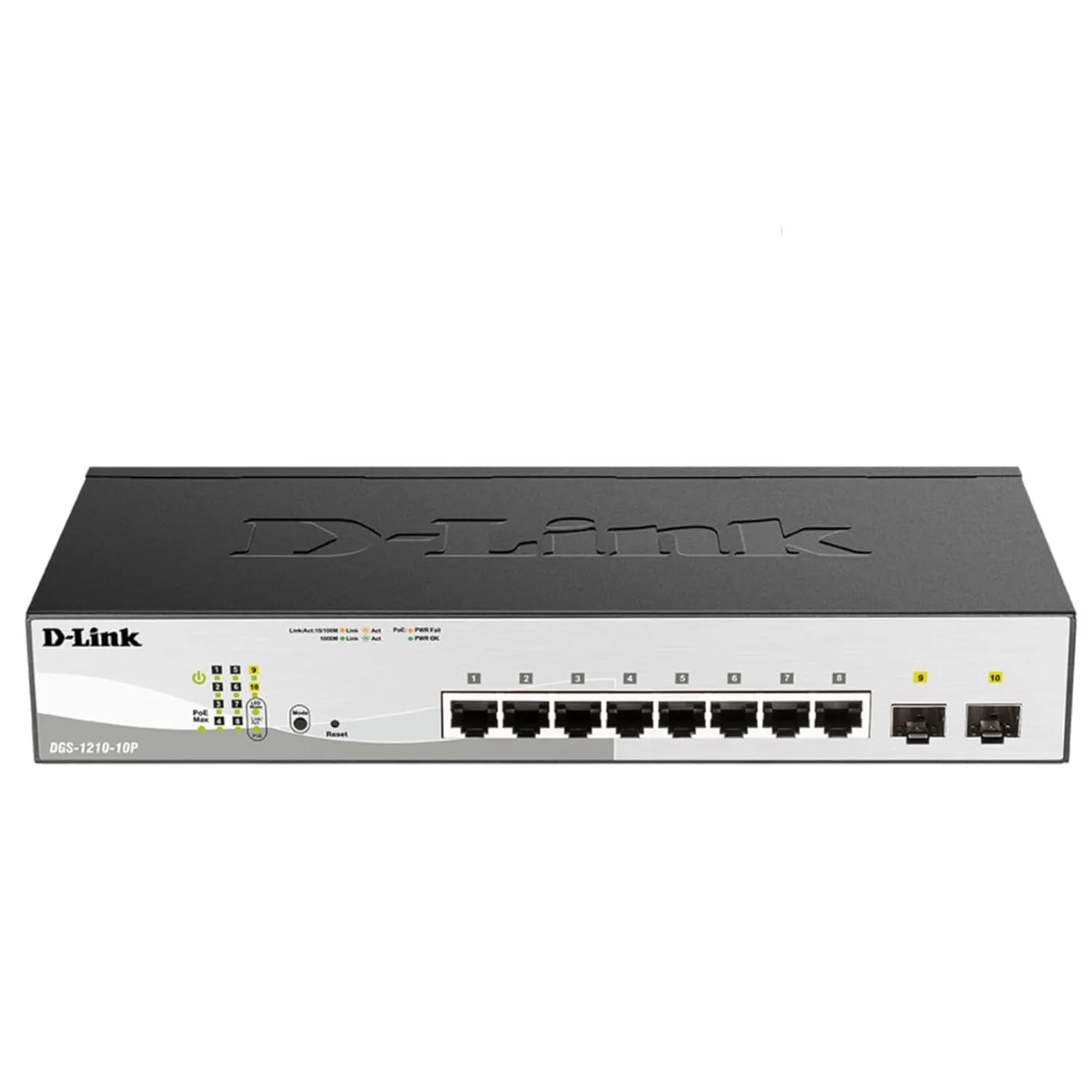 D-Link Desktop LAN Switch 10 Port Gigabit Smart Managed DGS-1210-10 view 2